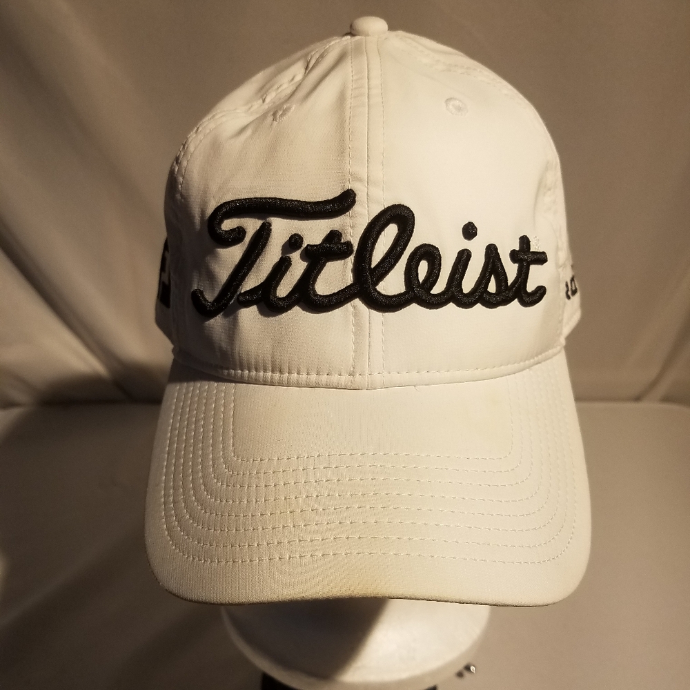 Men's Titleist White Performance Golf Cap Adjustable